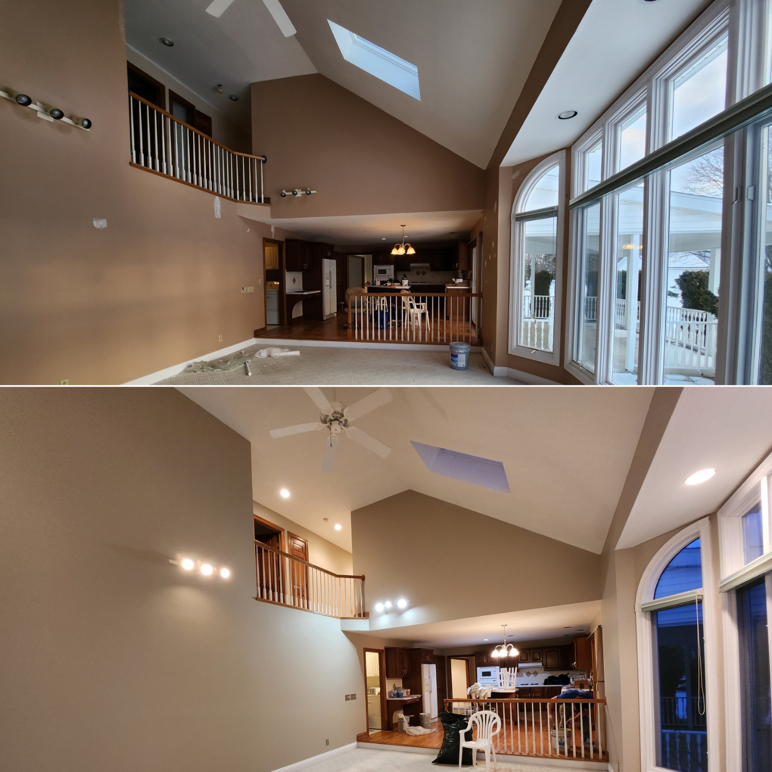 interior painting before and after